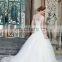 ED Elegant Sweetheart Lace Straps Mermaid Beaded Appliqued Wedding Dress Bridal Gown
