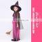 Cheap Long Kids Pink Witch Costumes 2016 Popular Children Halloween Costumes