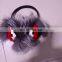 2016 winter new design monster ear muffs with raccoon fur and mink fur