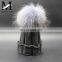 Top Quality Natural Raccoon Pom Pom Beanie Hats For Kids