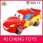 custom fashion cool plush race car toy for children gifts