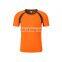 Grid polyester round neck t-shirt small order customization t-shirt