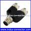 M12 3 4 5 8 12 pin male to female y splitter cable connector underwater function for sensor