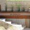 Corten Steel Planter Outdoor Metal Rectangular Planter Long Box