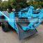 360 degree rotation crawler loader with backhoe attachment