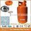 EXPORT NIGERIA KENYA TANZANIA GHANA PORTABLE BUTANE 12.5KG LPG GAS CYLINDER, LPG CYLINDER WITH CAMPING BURNER STOVE FOR COOKING
