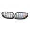 5 series E60 E61 Front bumper ABS grill glossy M tri color grille for E60 m5 2004 - 2009