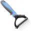 Pet cleaning cat and dog cleaning comb pet double side open knot comb