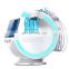 Newest cool Blue Magic Mirror Skin Analyzer RF Face Lifting Skin Scrubber Oxygen Sprayer Facial Deep cleaning Machine