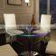 glass dining table breakfast black table banquet table