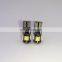 100X T10 Canbus 5smd Car Light W5w 194 168 Error Bulbs DC 12V Wedge Lamp Parking Lamp White Blue Red Yellow Pink Green Ice Blue