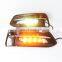 Hot sell 3 color Car Daylight Waterproof LED DRL Daytime Running Lights With Fog turn signal  Lamps For Honda Accord 2018-2019