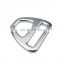sliver D ring wholesale metal fittings durable and light hardware metal buttons Pet buckle