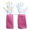 HDD Multipurpose Ladies Long Sleeve Leather Pigskin Rose Gardening Gloves,high protection gloves