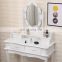 Bedroom Vanity Dresser Light Wood Dressing Table With With 10 Led bulbs