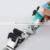 Household Flat Bathroom Organizer Hook Wall Mounted Stainless Steel Adhesive 4 Mop Broom Holder
