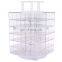 acrylic rotating lucite lipgloss holder makeup organizer acrylic spinning lipstick tower
