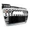 Replacement RS4 car front grille for Audi A4 center honeycomb mesh  bumper grill no logo quattro style 2005-2007