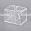 Creative cotton swab box cotton pad holder transparent acrylic cosmetics storage box