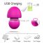 Mushroom Shape Powerful Sucking Tongue Vibrator Silicone Soft Material Waterproof Rechargeable Portable Size Sex Toy for Woman