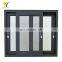 Simple design soundproof insulated 3 tracks aluminum large glass sliding window with insect screen