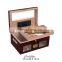 Cedar Wood Travel Humidor Box Portable Cigar Case glass top Cigar wooden Box acrylic cigar humidor