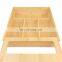 Bamboo Kitchen Plastic Bags Storage Ziplock Bag Storage Organizer with Slider