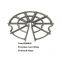 PE/PP 75mm Wheel style plastic spacer protective layer of reinforcing steel bar applied in the civil