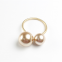 Wholesale Hotel Wedding Table Decoration Metal Alloy White Pearl With Gold Napkin Ring