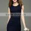 2016 new arrival knit beaded dress slim hip hop sleeveless dress with modern beading design