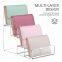 4- Tier Handbag Purse Riser Acrylic Display Shelf Transparent Acrylic Wallet Display Stand Holder Jewelry Riser Shelf