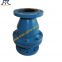 double flange rubber lined swing check valve for chemical medium