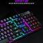 Hot sell TF200 gaming keyboard mouse combos wired keyboard and mouse set desktop laptop computer universal rechargeable