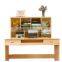 Customize 100% Solid Wood Luggage Carrier/pine Wood Display Book Shelf