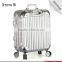 360 degreer rolling wheel luggage case, aluminum trolley luggage Upright Suitcase Set
