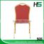 orange cloth link round head chair