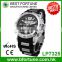 LP7325 Factory price 2016 stainless steel band dual time compass watch