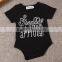 INS Hot Fashion Design Plain Cotton Baby Bodysuit Black Short Sleeve Kids Romper Suit Baby Rompers