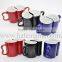 DIY 2015 New Arrival cheap lover ceramic mugs double color changing mugs with ear shape handle