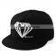 BSH014A Pure white diamond embroidered logo baseball caps fashion new snapback cap hat