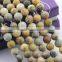 2.0mm Large Hole Hot Selling Round Matte Crazy Agate Gemstone Loose Beads Approximate 15.5 Inch