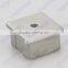 Stainless steel handrail balustrade tube end cap M8 thread suqare end cap