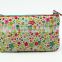 Flowers printing and embroidery bird 100% cotton stuffed pencil case bag