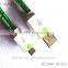 New fashion micro braid dual color flat cable for cellphone