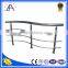 High Style Modestly Priced Silver Anodized Aluminum Folding Handrail