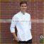 New style polyester cotton kitchen clothing white fit chef clothing uniform