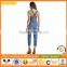 New Stylish Blue 100% Cotton Denim Jeans Wholesale Apparel Overall For Women                        
                                                Quality Choice