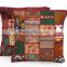 Patchwork Handmade Throw Pillow Cushion Cover Indian Embroidered Cushion Cover