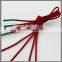 Colorful silicon aglets drawstring locking shoelace with plastic end