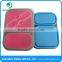 BPA Free Eco Pink or Blue Folding Silicone Compartment Lunch Box